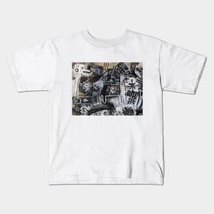 black dog Kids T-Shirt